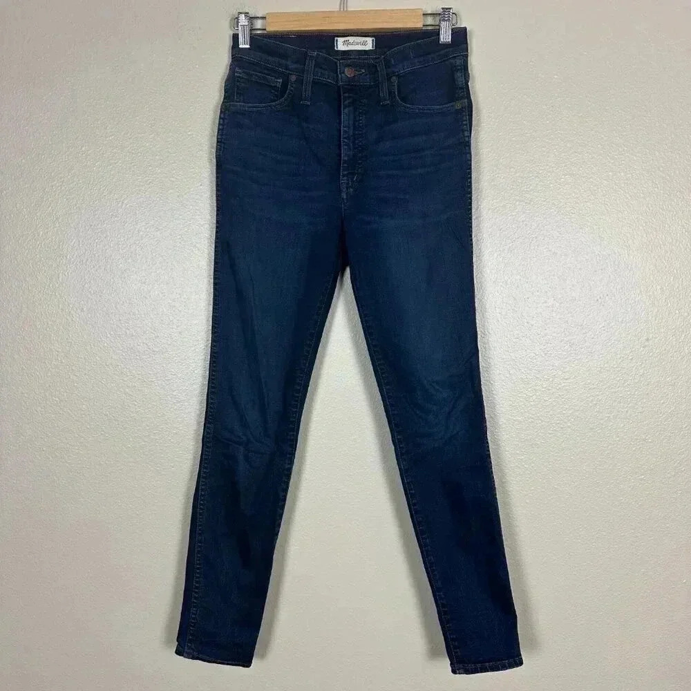 Madewell 10" High Rise Skinny Jeans Hayes Wash Women's Size 27 #F4684 - Picture 2 of 6